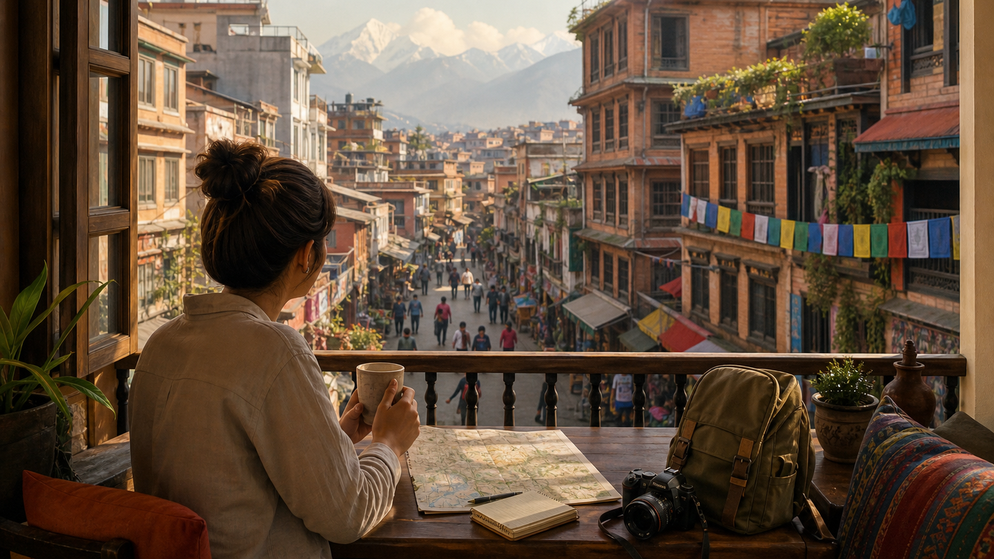 Supporting editorial scene for Your First Stay in Thamel: What to Expect From Hotels and Accommodations